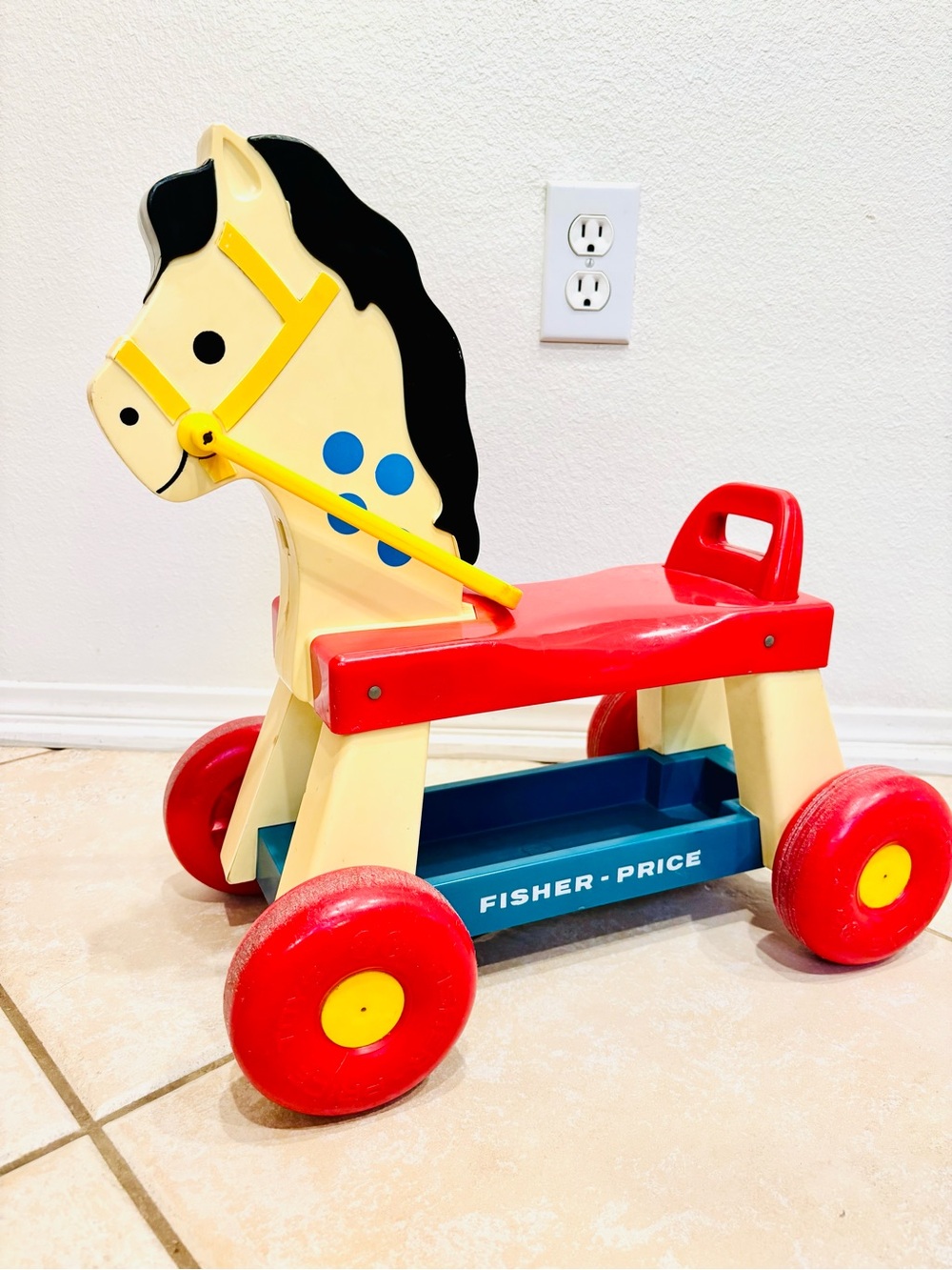 Fisher-Price #978 Ride-On Whinny Horse 1976 Vintage Made in USA